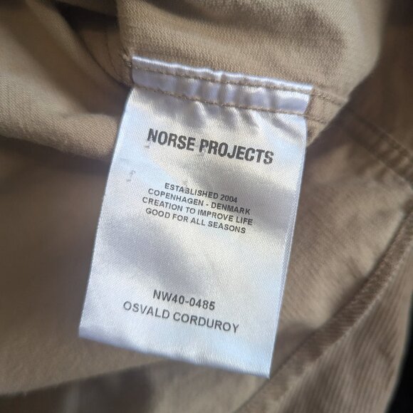 NORSE PROJECTS - Osvald Corduroy shirt - Sz S - Picture 7 of 8